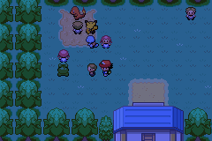 Escena nocturna junto a Pikachu