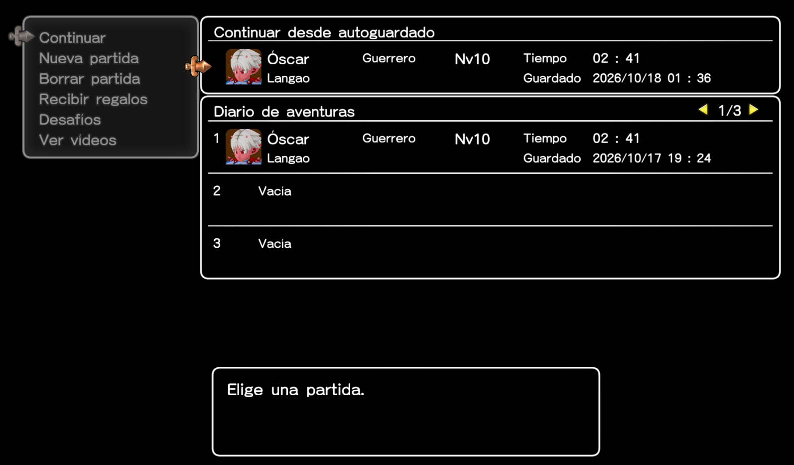 Screenshot 2: Dragon Quest X: El despertar de las 5 razas