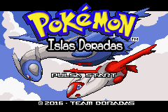 Pantalla de título de Islas Doradas