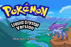 Pantalla de título con Suicune